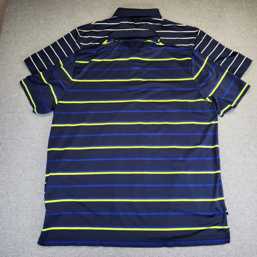 Polo Ralph Lauren Lot Of 2 Performance Polo Golf Shirts Mens XL Striped Wicking - Picture 5 of 10